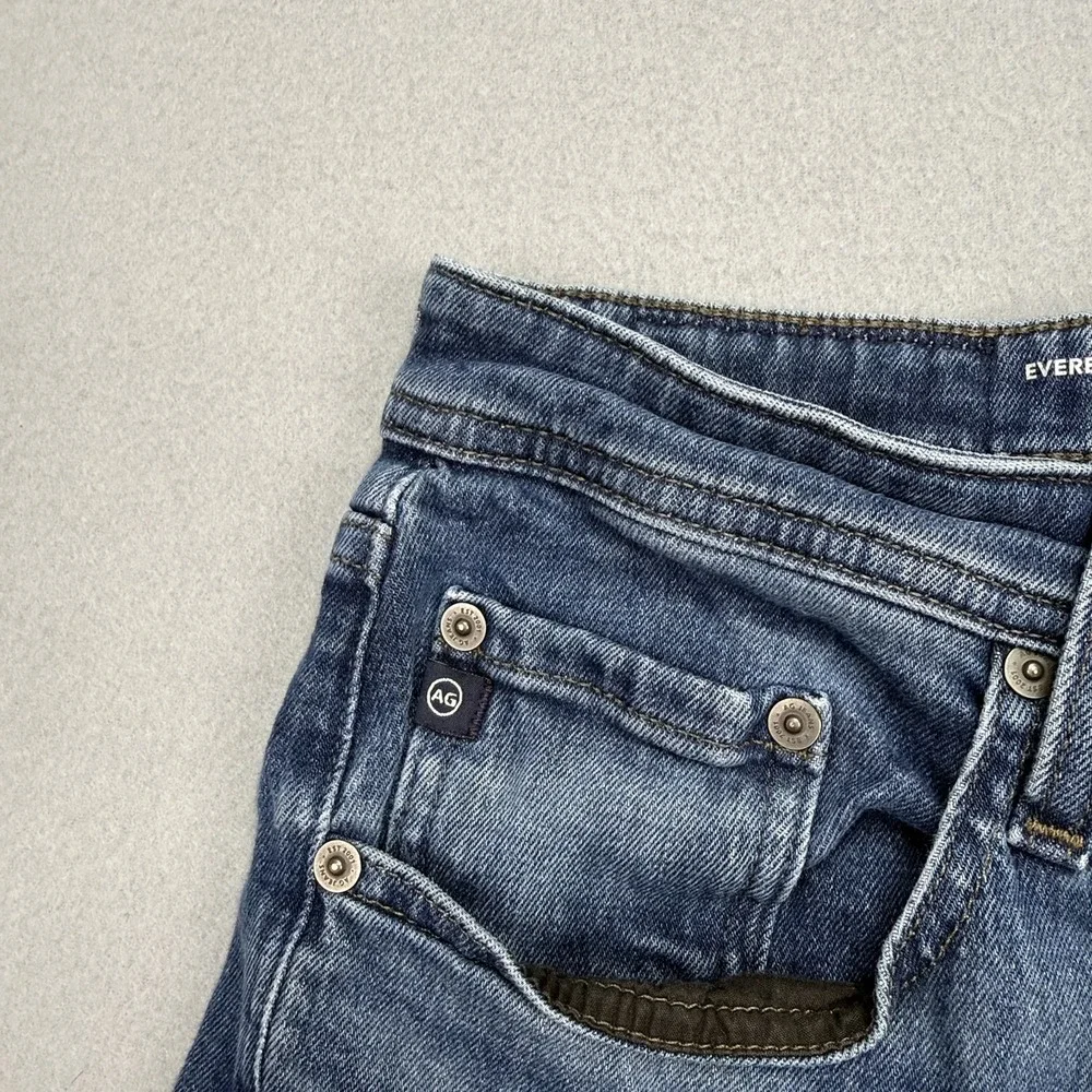 AG Adriano Goldschmied Everett Jeans Mens 34x34 (32x29 Fit) Slim Straight Hemmed